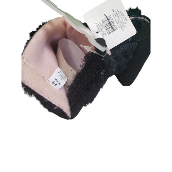 Rising Star Baby Size 2 (6-9 Months) Black Sequin Pre-Walking Shoes Booties, NWT - Picture 5 of 6